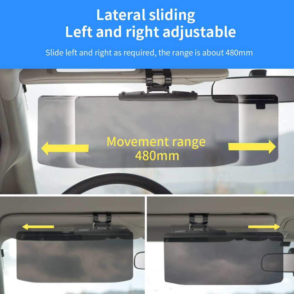 Sun Visor Extender for Car Windshield Polarized Anti Glare Car Visor Extension Angle Adjustable Sun Blocker and Night Vision Visor